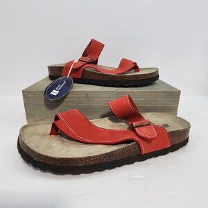 NWT White Mountain Carly Sandals Red‎ Womens Size 9